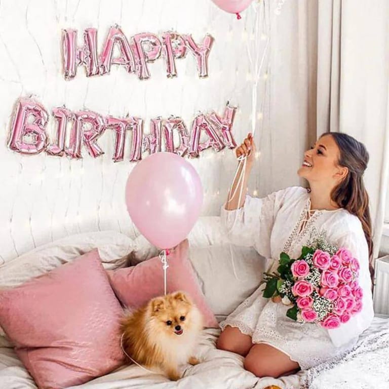Balloons and Floral Birthday Surprise - Image 3