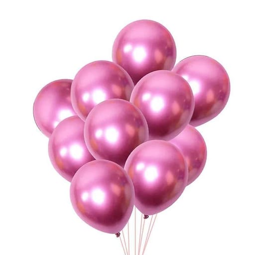 Dark Pink Chrome Balloons