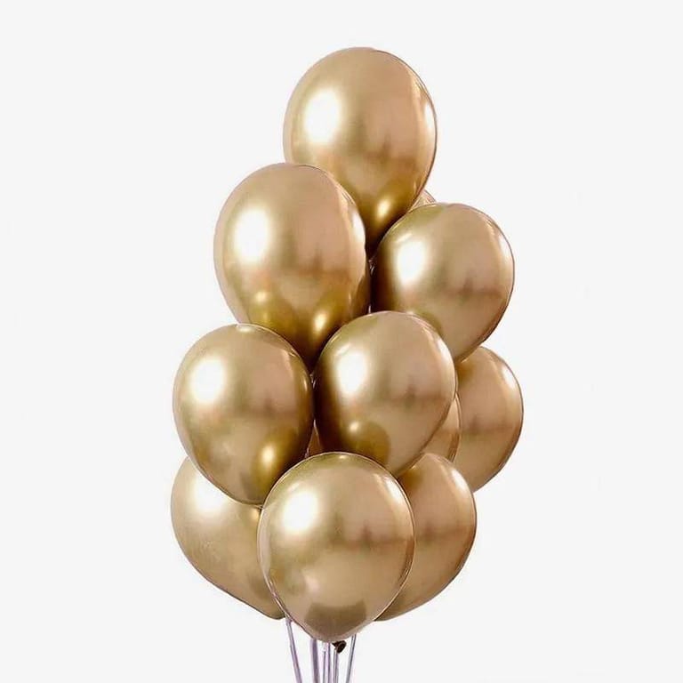 Golden Chrome Balloons - Image 1