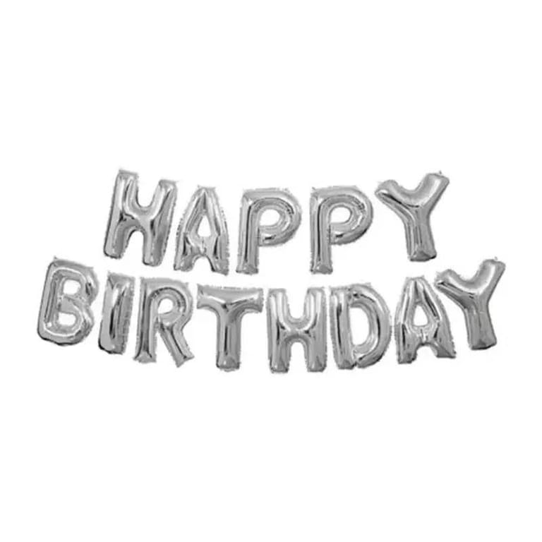 Blue N Silver Birthday Balloon - Image 2