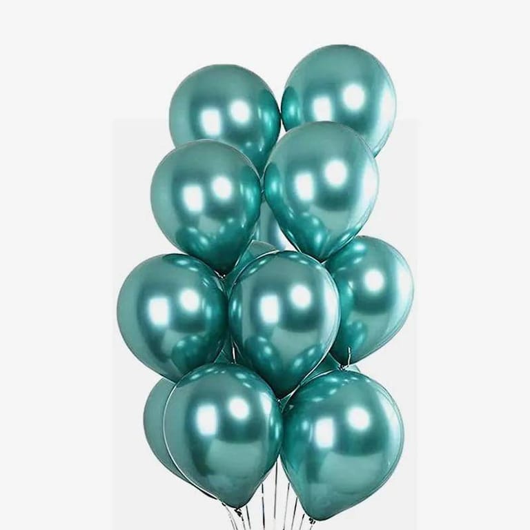 Green Chrome Balloons - Image 1