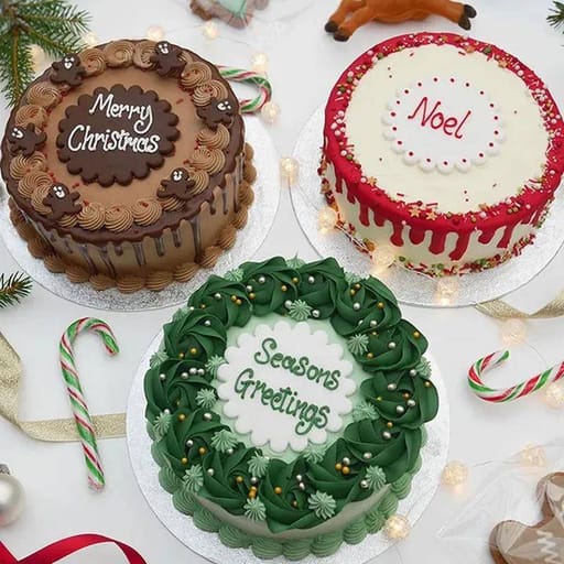 Christmas Celebration Cakes Set of 3