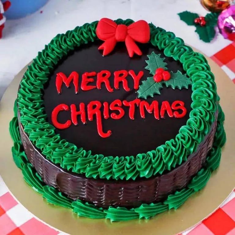 Christmas Chocolate Fudge Cake - Image 1