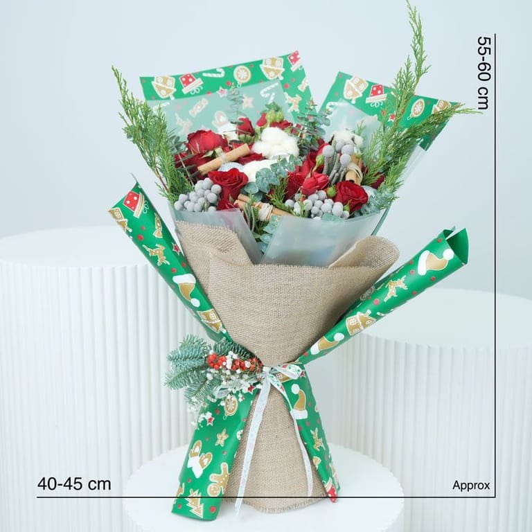 Christmas Red Roses - Image 3