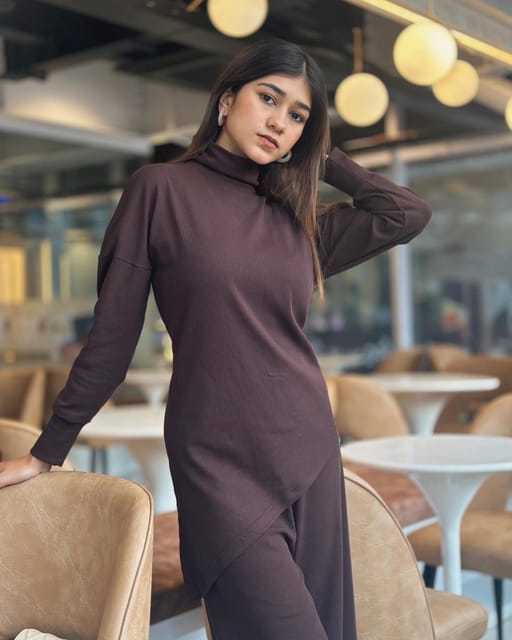 Asymmetrical Winter Co-ord set 
