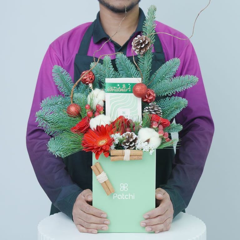 Holiday Wishes Patchi Arrangement - Image 1