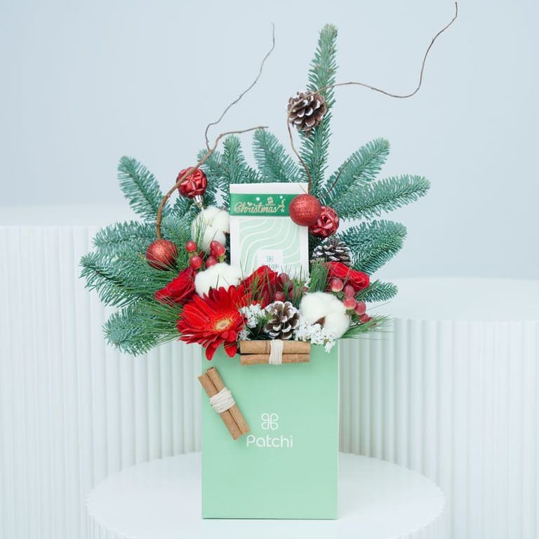 Holiday Wishes Patchi Arrangement - Image 2