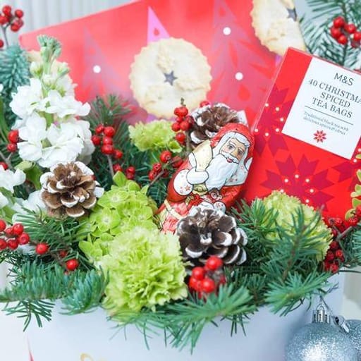 Coffee & Snack Christmas Flowers