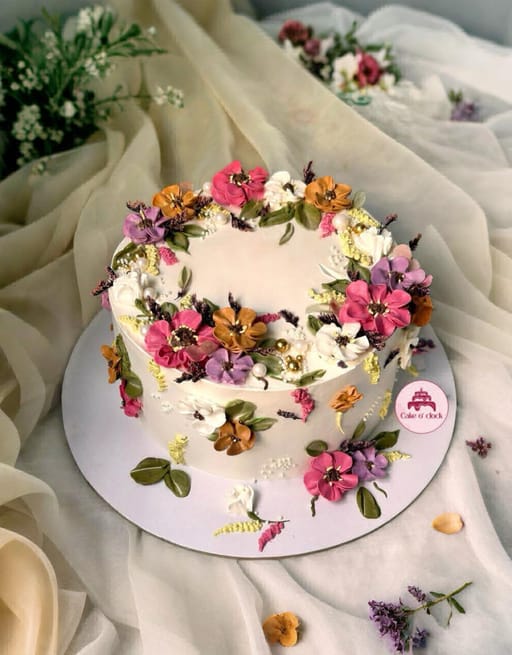Floral theme Cake 