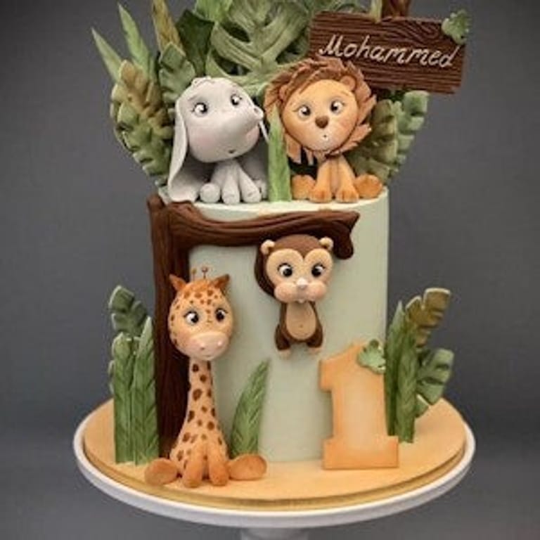 Animal Theme Cake - Image 1
