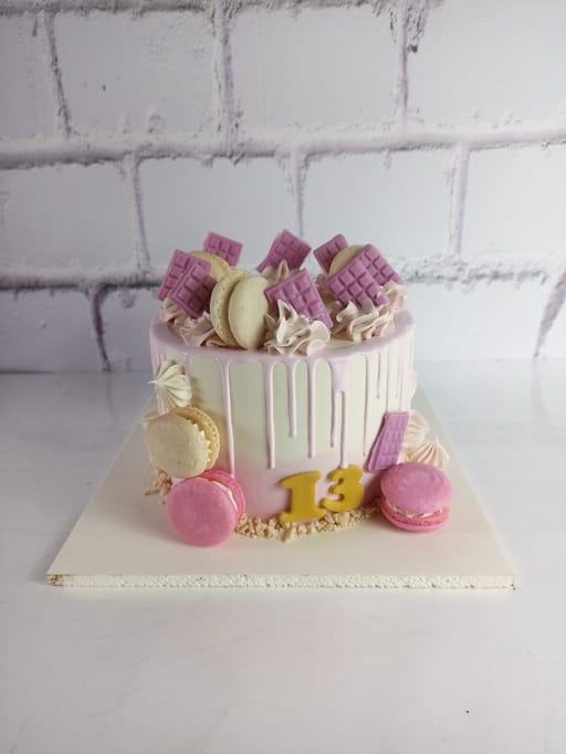 Candy Clouds Drip Cake