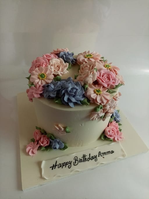 Pastel Flower Crown Cake