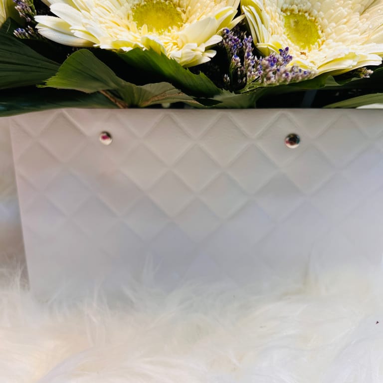 Mixed Flowers in Quilted Bag - Image 5