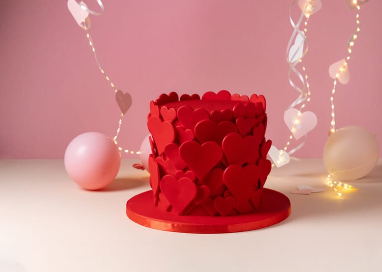 Romantic Valentine’s Cake - Image 1