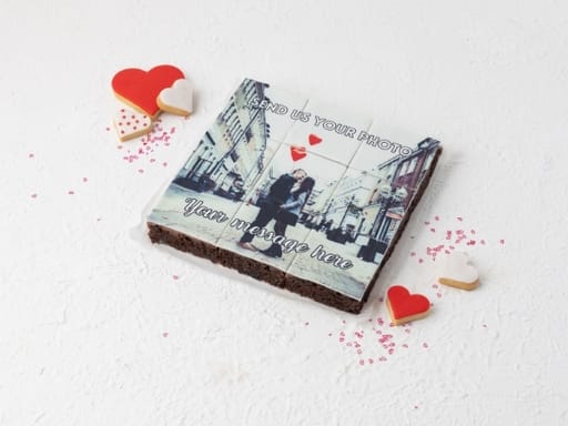 Valentine’s Printed Brownies