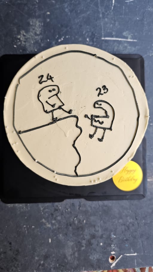Comic style cake