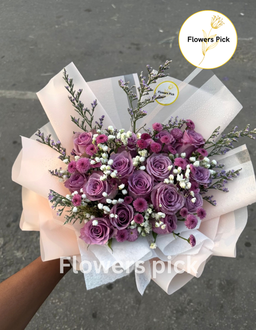 Premium Imported Purple Roses