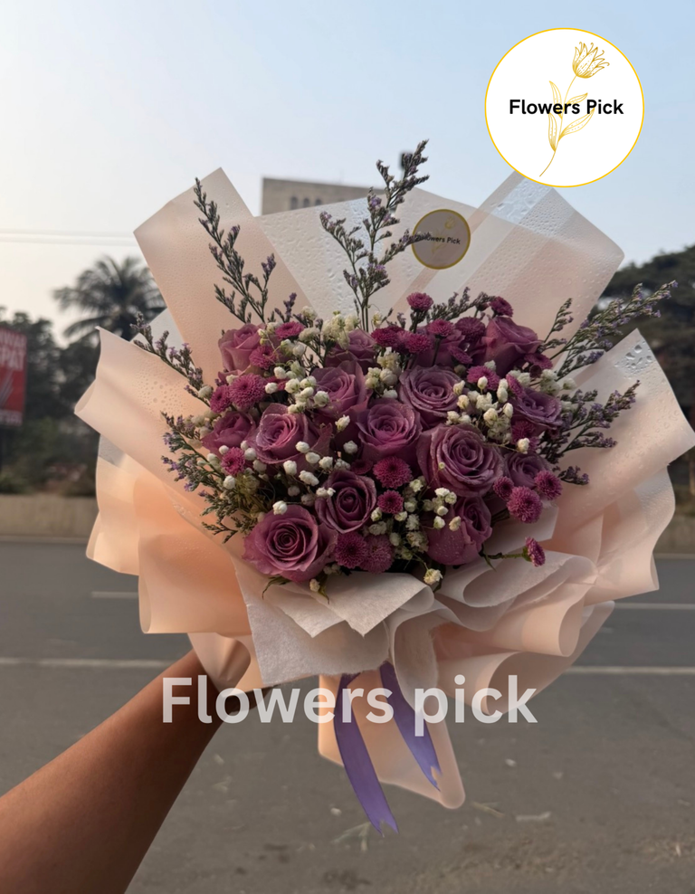 Premium Imported Purple Roses - Image 2