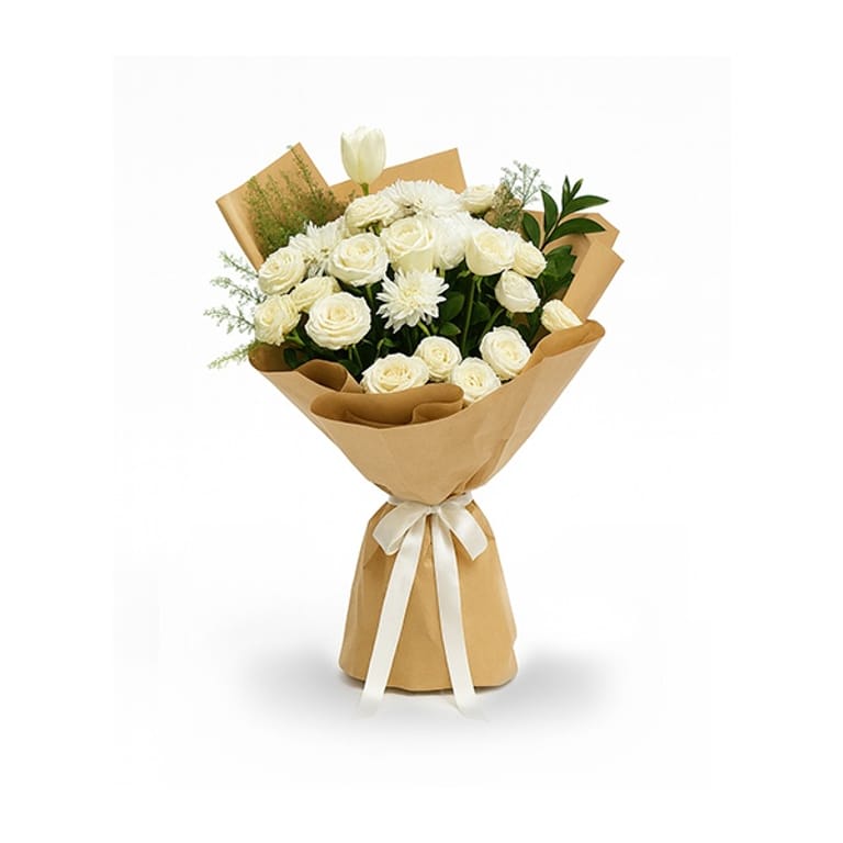 White Everyday Boquet - Image 1