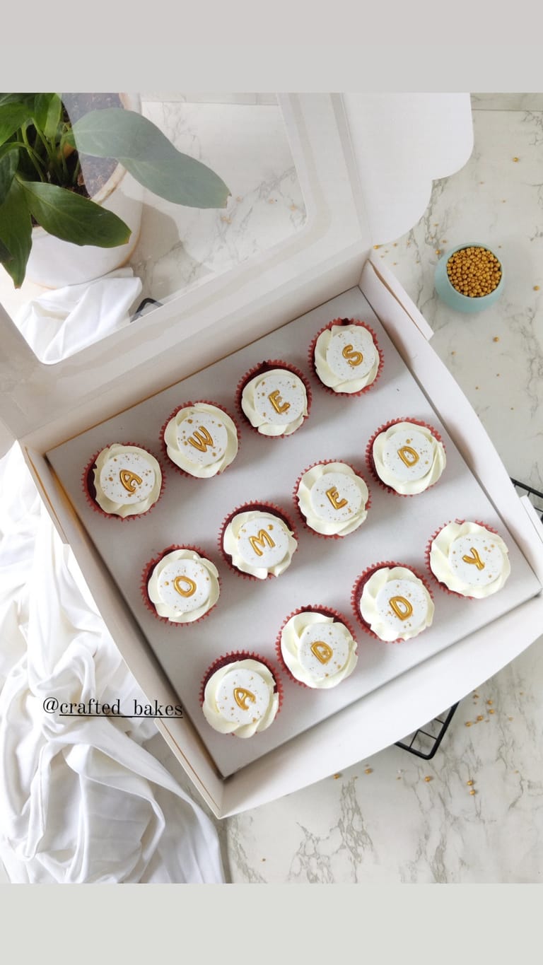 Personalised Letter Cupcake Box - Image 1