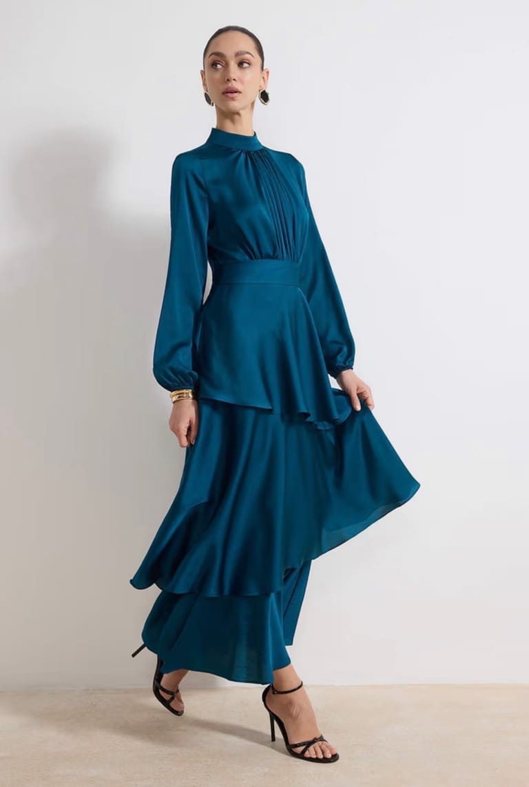 Multi Colour Layers Dress. - Image 2
