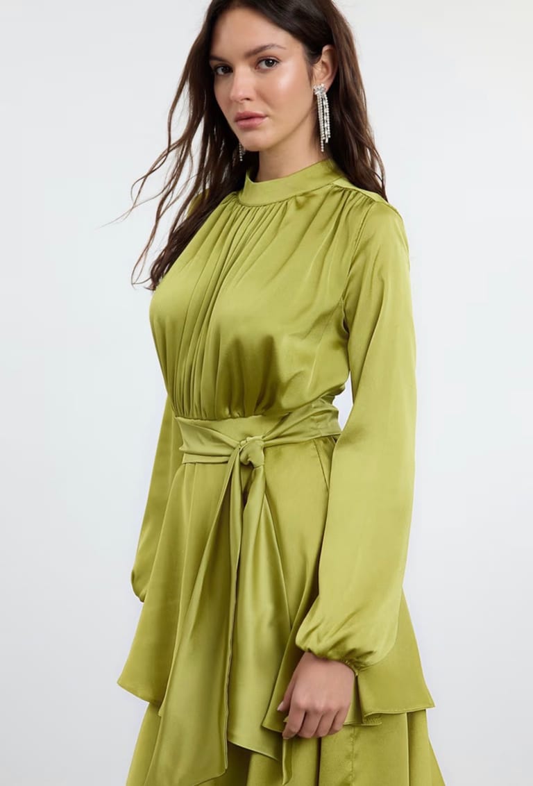 Multi Colour Layers Dress. - Image 4