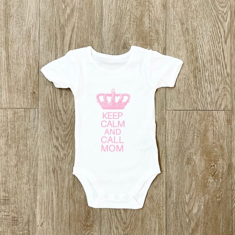 āKeep Calm and Call Momā Romper - Image 1