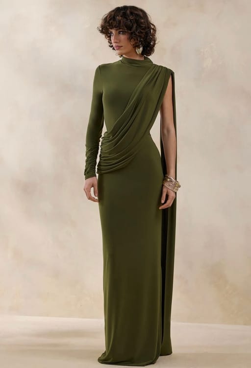 Olive Green Dress