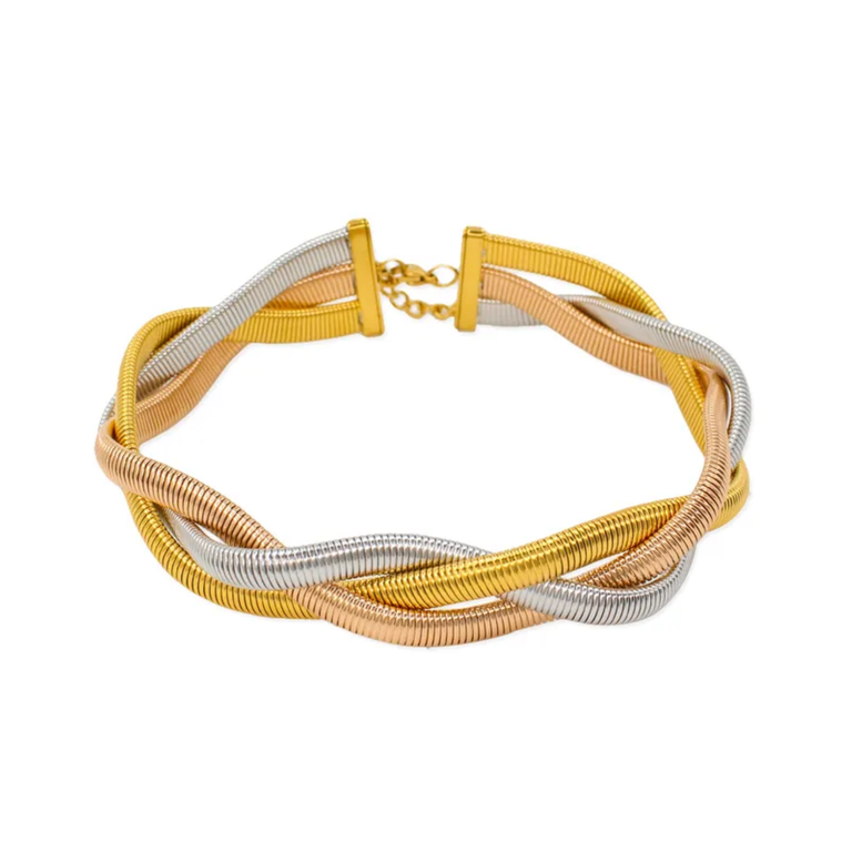 Della Three-Tone Bold Choker - Image 3