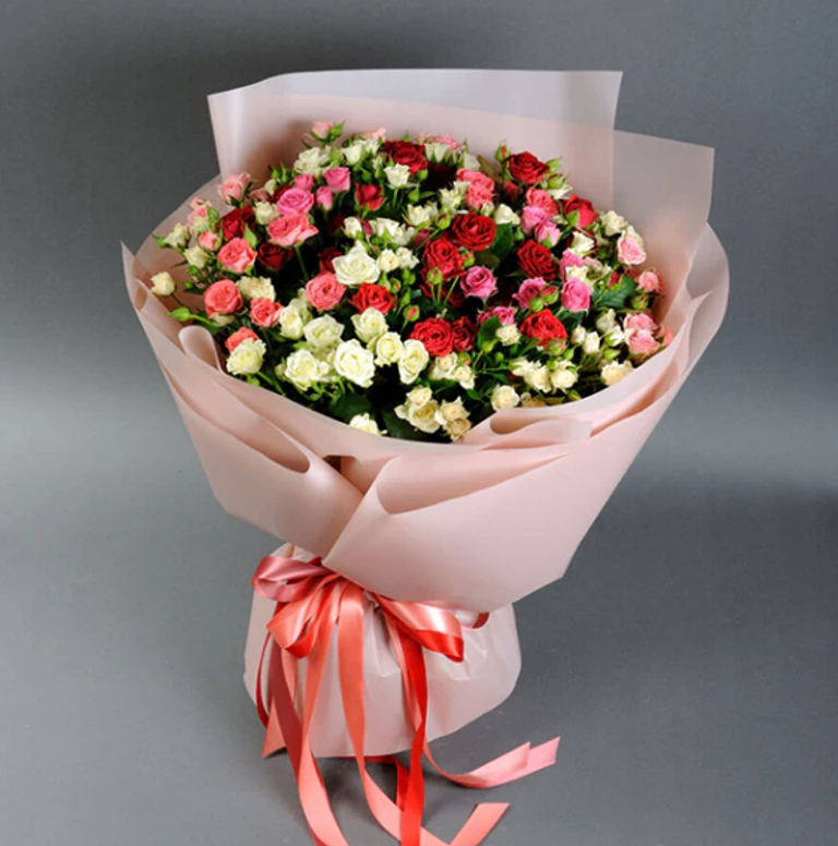 Classic Mixed Baby Roses - Image 2