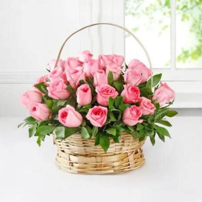 PINK ROSE BASKET - Image 2