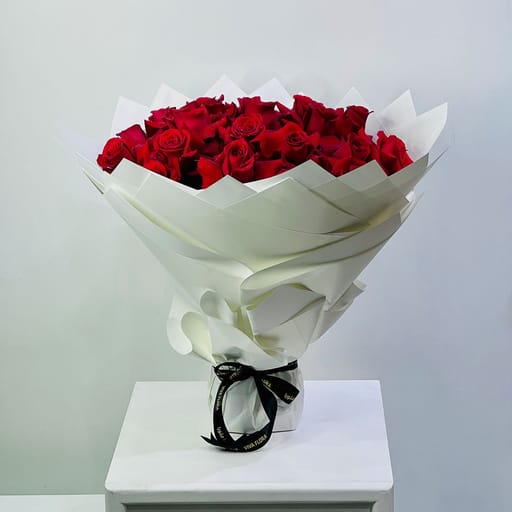 Dazzling Red Rose Bouquet