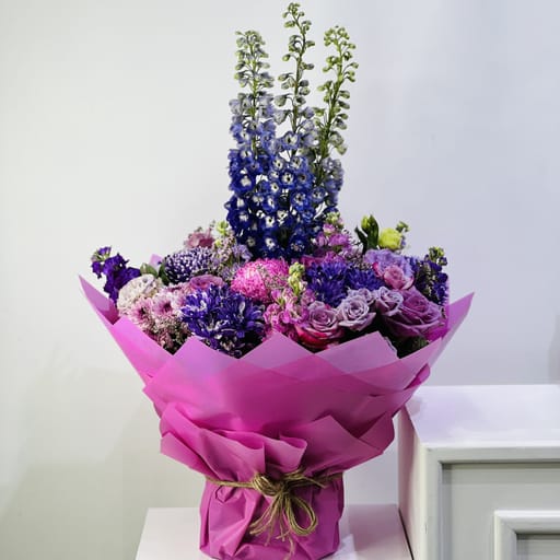 Delightful purple bouquet