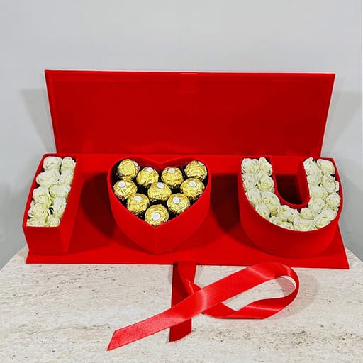 Elegant Flower Boxes with Ferrero
