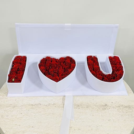 Elegant I Love U Flower Boxes