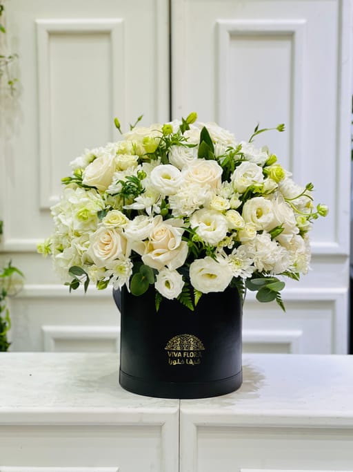 Elegant White Mixed Flower Arrangement
