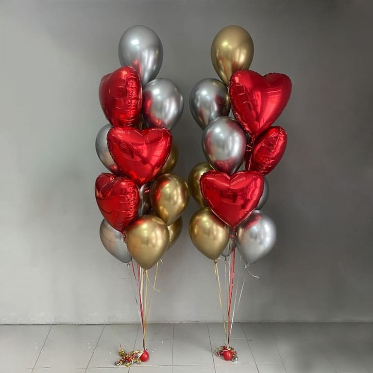 helium Balloon mixed colour D- 0098 - Image 1