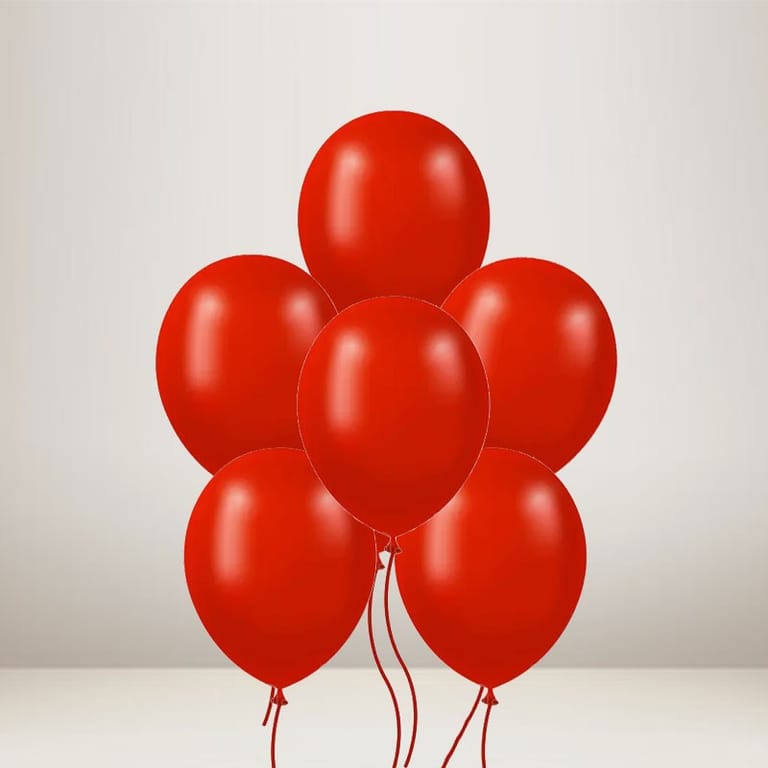 Red Latex Balloon - 05 - Image 1