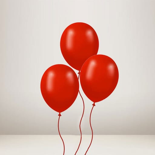 Red Latex Balloon - 03
