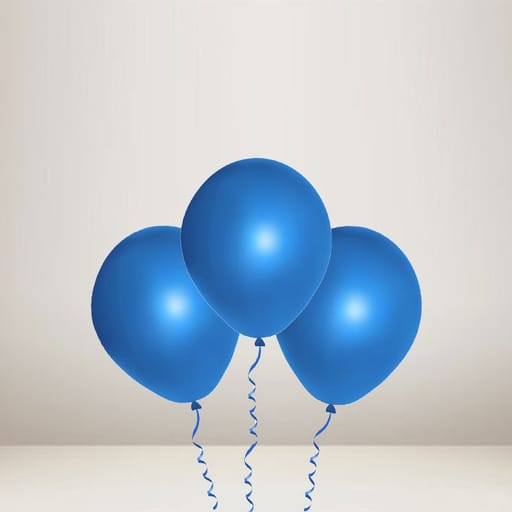 Blue Latex Balloon - 03