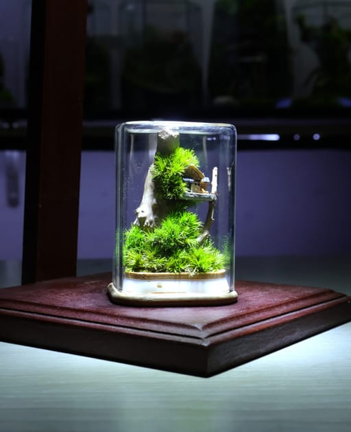 Mini Upside Down Zero Terrarium