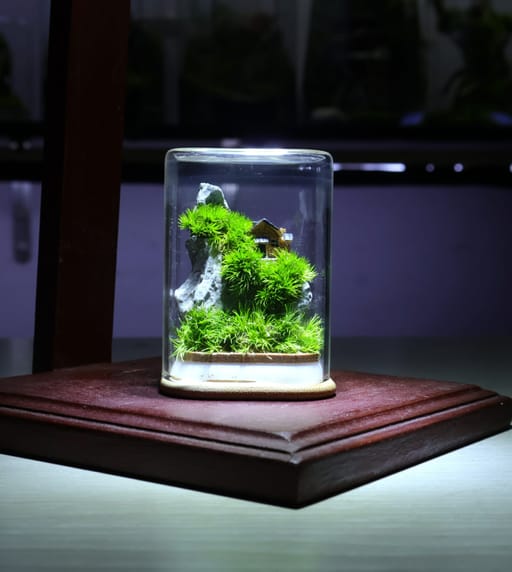 Mini Upside Down Zero Terrarium