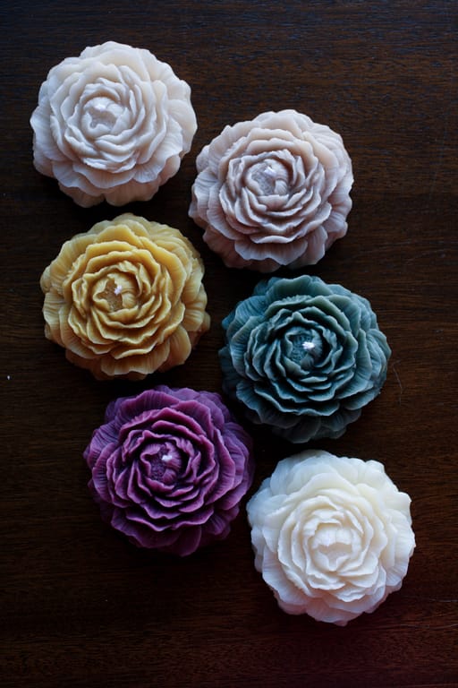 Peony candle Flower 