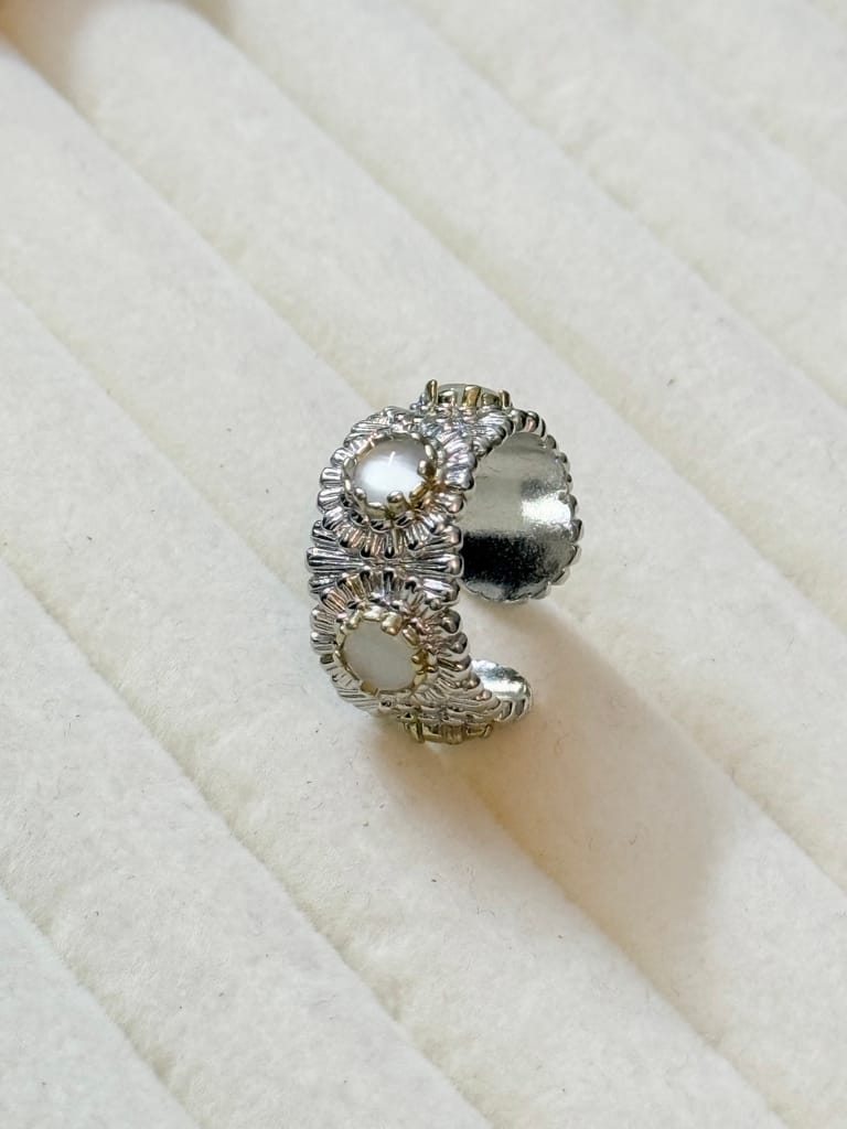 Italian Designer Ring - White - Image 1