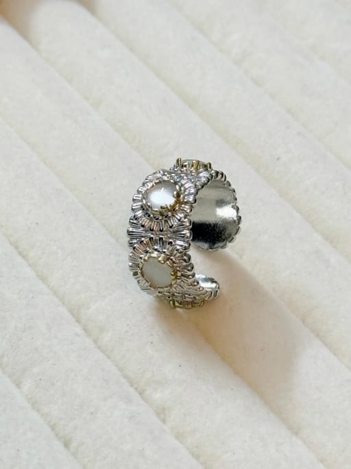 Italian Designer Ring - White