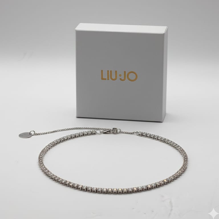 Liu Jo Onyx Silver Necklace - LJ2475 - Image 2