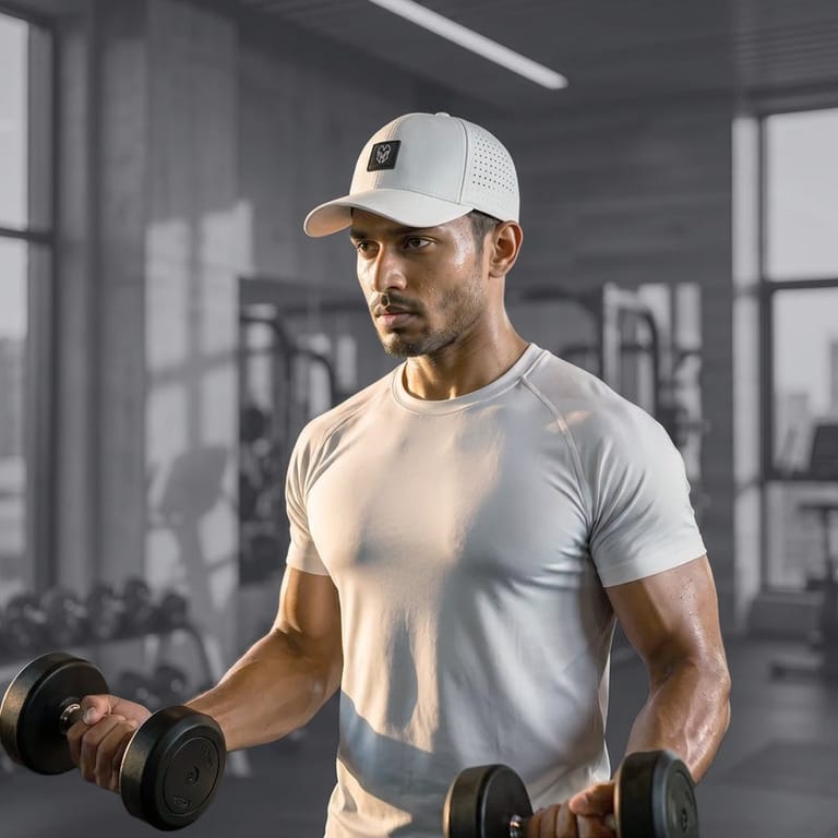 WHITE ACTI FLEX CAP