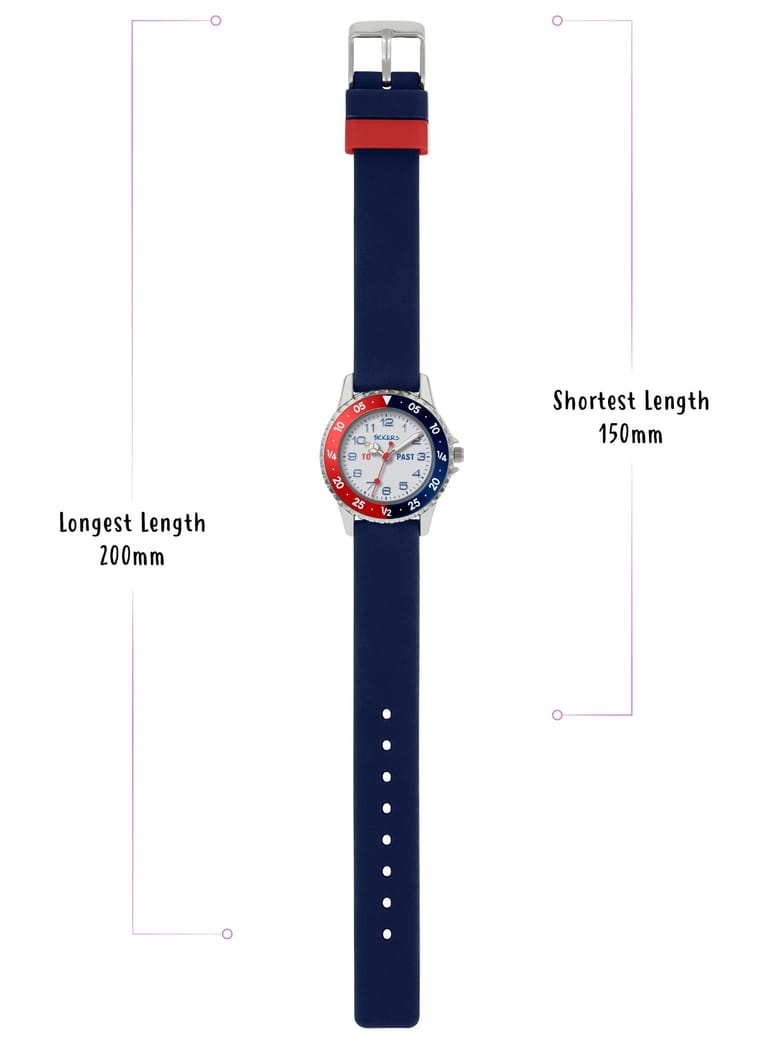 Tikkers Boys Navy Silicone Strap Time Teacher Watch - ATK1040 - Image 3