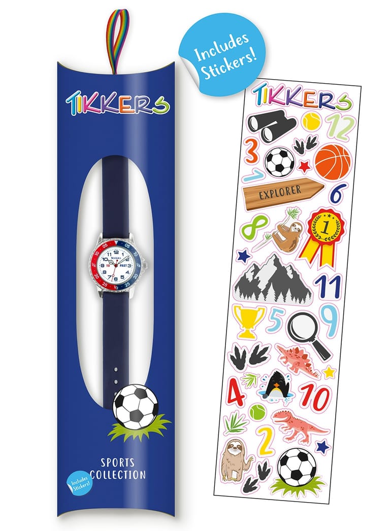 Tikkers Boys Navy Silicone Strap Time Teacher Watch - ATK1040 - Image 8
