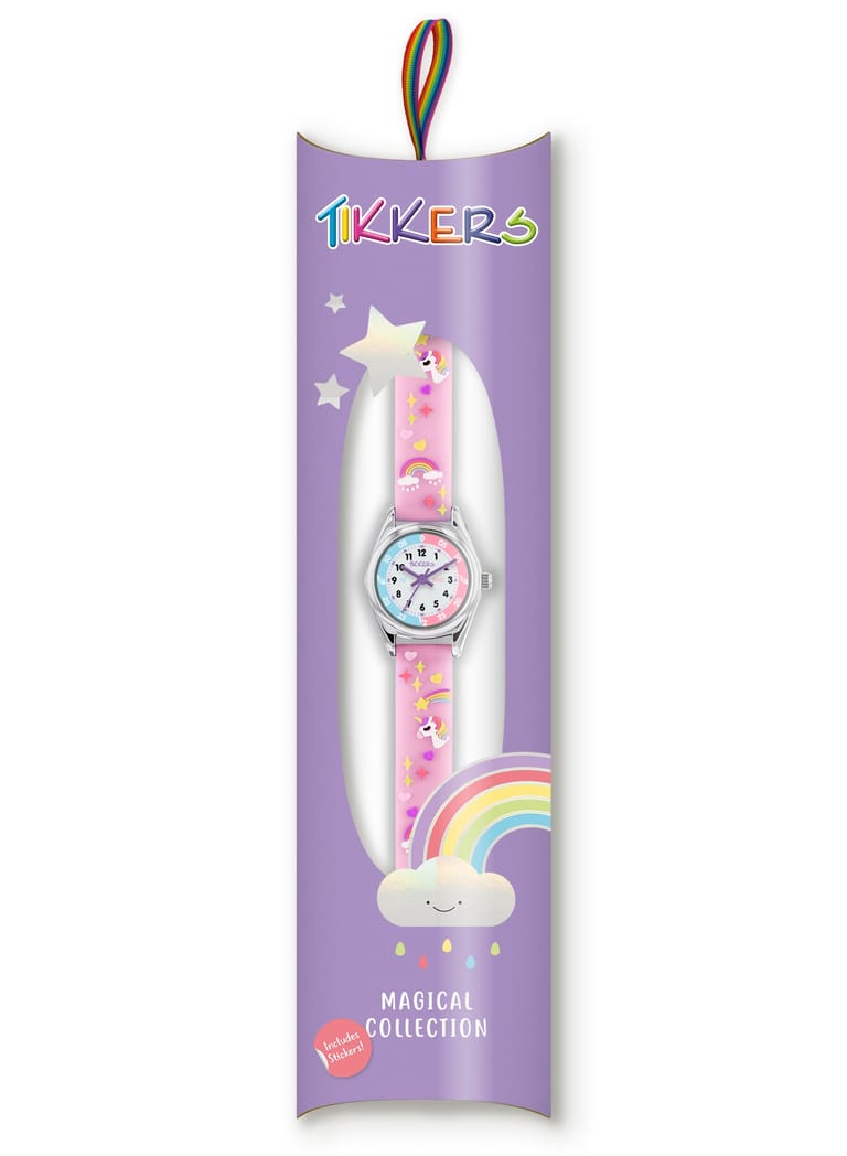 Tikkers Girls Purple Silicone Strap 3D Unicorn Watch - ATK0145 - Image 6